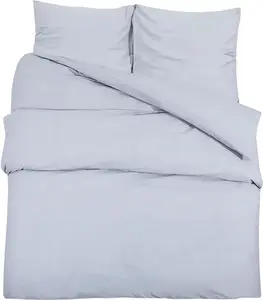 Комплект постельного белья серый 135х200 см легкая микрофибра DKD HOME DECOR