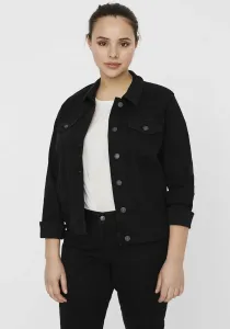 Джинсовая куртка Vero Moda Curve "VMRUNA LS SLIM DNM JCK MIX GA CUR NOOS", черный