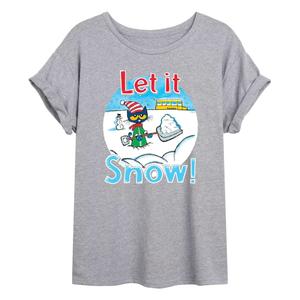 Размерная футболка с рисунком Pete The Cat Let It Snow для юниоров Licensed Character