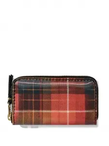 Клетчатый кошелек на молнии Comme Des Garçons Wallet, красный