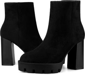 Женские ботинки челси на массивной подошве и каблуке Perphy Platform Lug, Black