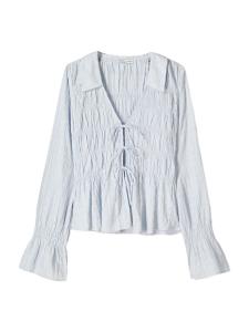 Блуза Bershka, темно-синий