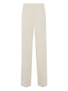 Брюки с вышитым логотипом Gucci, белый