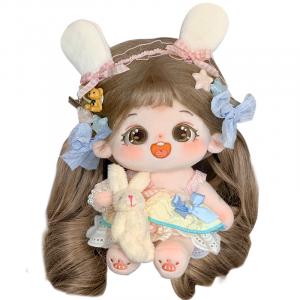 Хлопковая кукла, со скелетом, плюшевая игрушка Chestnut Stars Rabbit Gummies, высота 20см, длина 22см COTTON PLANET