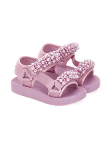 Декорированные босоножки Monnalisa, розовый