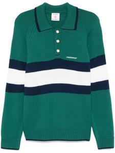 Casablanca рубашка поло в стиле колор-блок, зеленый