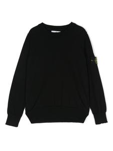 Stone Island Junior джемпер с логотипом Compass, черный