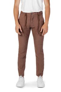 Брюки мужские Borghese льняные, коричневый
