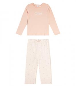 Хлопковые пижамы Chloé Kids, Pink  Washed Pink