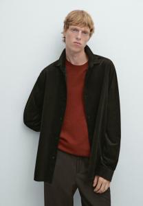 Куртка Massimo Dutti REGULAR FIT OVERSHIRT , Dark Brown