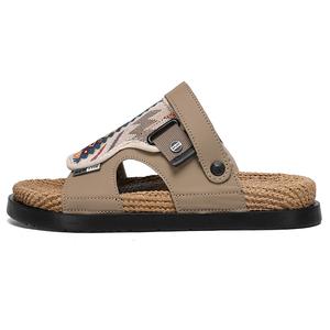 Амортизирующие, нескользящие, устойчивые к истиранию, устойчивые к запахам, бесшумные сандалии для мужчин NANJIREN, Khaki