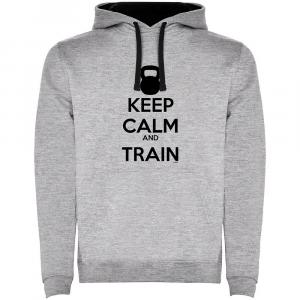 Худи Kruskis Keep Calm And Train Two-Colour, серый