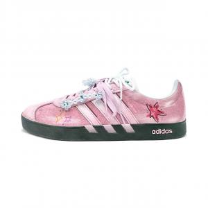 Adidas Vl court 2.0 artisan craft, sweet dream pink устойчивые к истиранию дышащие низкие скейтборд кроссовки unisex