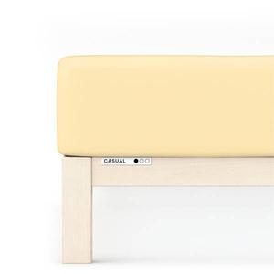 Простынь на подгонке schlafgut Casual, 160x25x200 см цвет yellow mid
