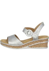 Босоножки на танкетке HELYS Palado, серебряный