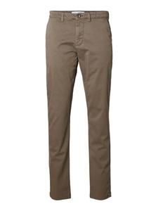 Тканевые брюки SELECTED HOMME Stoffhose / Chino SLHSLIM-NEW MILES slim, коричневый