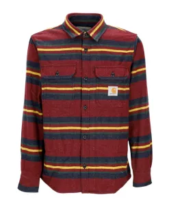 Фланелевая рубашка-куртка в полоску Carhartt Wip, мультиколор