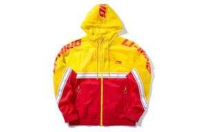 Спортивная модная коллекция куртка унисекс красный Lining, красный