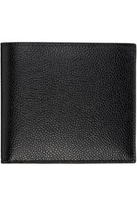 Двустворчатый кошелек с фактурой гальки Thom Browne, черный