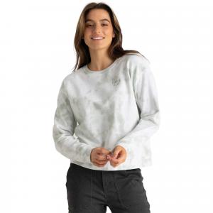 Женская флисовая толстовка с вышитым логотипом Free Fly, Desert Sage Tie Dye