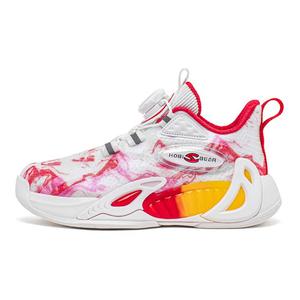 Детские баскетбольные кроссовки для детей HOBIBEAR, белый/красный