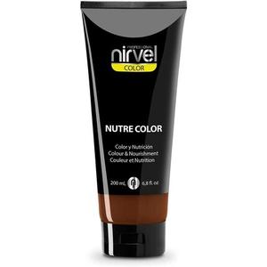 Nirvel NUTRE COLOR Коричневый 200мл Профессиональная маска для временного окрашивания Интенсивное питание и яркость