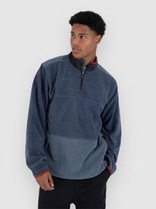 Флисовый пуловер Hurley Blocked Windchill Mockneck Half-Zip Fleece Pullover, obsidian