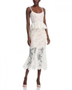 Комплект корсетного топа и юбки Vinetta с кружевом V. Chapman, белый