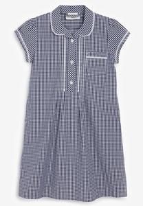Платье повседневное BUTTON FRONT GINGHAM Next, цвет dark blue