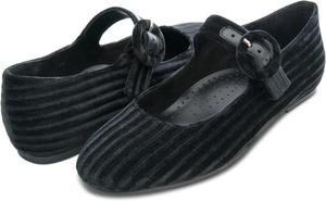 Балетки Vaneli Tasja, цвет Black Stripped Velvet