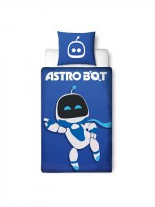 Постельное белье Astro Bot в сине-белом цвете MTOnlinehandel, 135 x 200 + 80 x 80 см