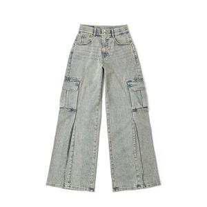 Винтажные синие джинсы для женщин Lee, синий