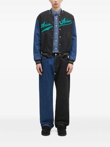 Джинсы с вышитым логотипом Aries, черный