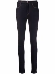 Джинсы скинни с завышенной талией Philipp Plein, синий