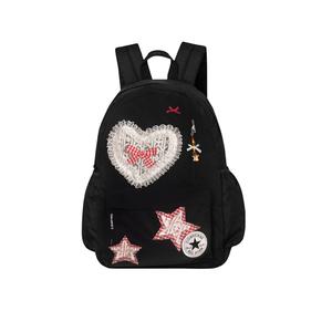 Converse Полиэстеровый рюкзак обычный унисекс черный красный, Black Red