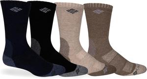 Columbia мужские шерстяные носки-гольфы, 4 пары, Navy/Black/Brown/Khaki