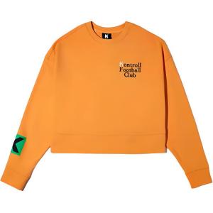 Kappa Свитшот Women's неоновый оранжевый желтый