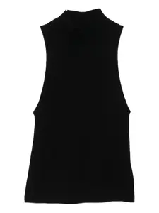 Топ без рукавов с высоким воротом St. Agni, черный