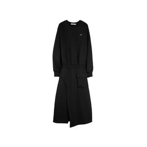 Женское платье с длинными рукавами ELLE, черный