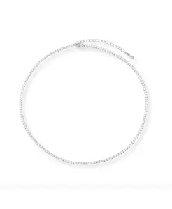 2-Миллиметровое теннисное ожерелье Rachelment, silver