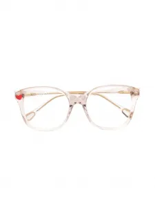 Очки в квадратной оправе Chloé Kids, бежевый