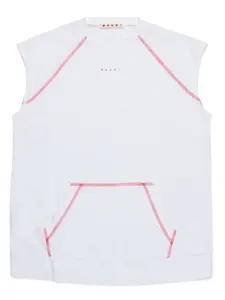 Толстовка с логотипом Marni Kids, белый