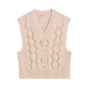 Утепленный жилет Our Legacy Cable Michigan Tank Vest, Pink