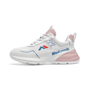Дышащие, легкие и устойчивые к истиранию лоу-топ повседневные кроссовки Women's Kolumb, белый