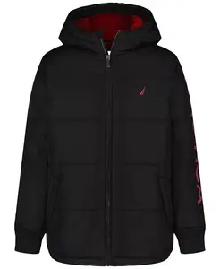 Мальчиковая куртка-пуховик с длинным рукавом 2T-7 Nautica, черный