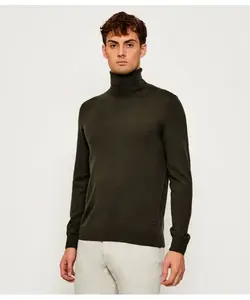 Шерстяной свитер с высоким воротом Modern fit Joop!, зеленый