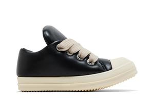 Кроссовки Rick Owens Hollywood Jumbo Laced Low 'Black Milk', черный