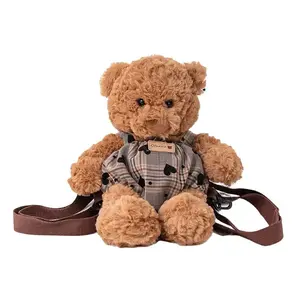 Милая рюкзак Ryan Bear, универсальные куклы плюшевые куклы высота 35см MENGXIAOZAI