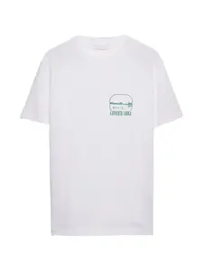 Футболка с графическим принтом Prada, белый