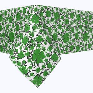 Квадратная скатерть, 100% полиэстер, 70x70 дюймов, лоза клевера.